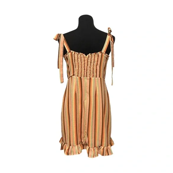 Multi Colored Stripped Dress (L) - Picture 4 of 8